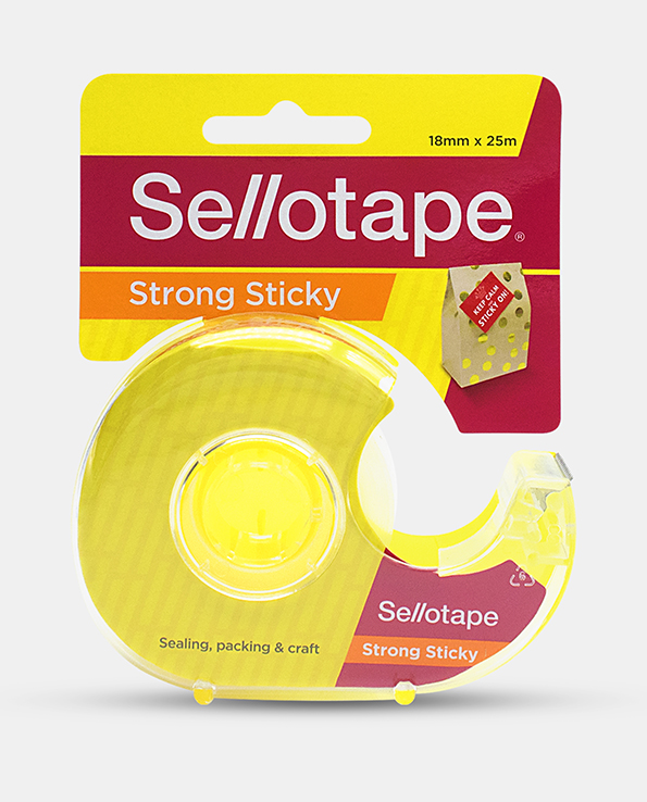 Sellotape Sticky Tape - 18mm x 25m with Dispenser