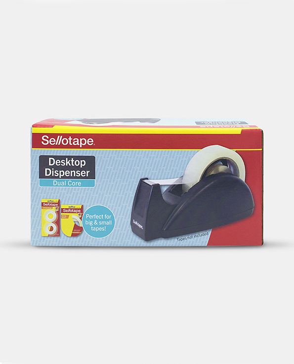 Heavy Dual Core Sellotape 25mm Tape Desktop Dispenser 