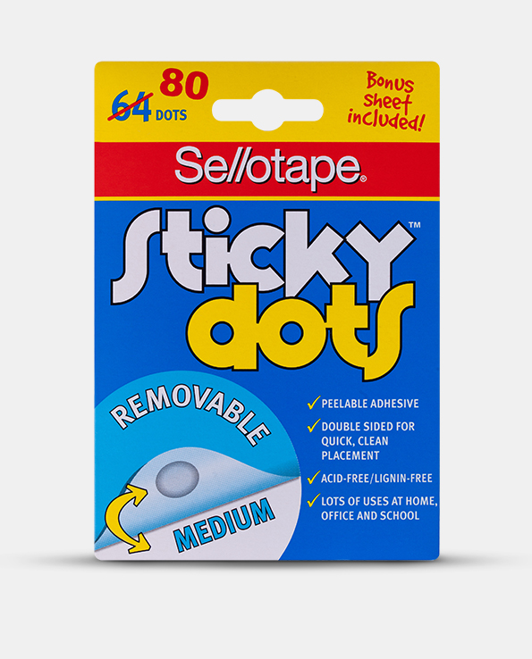 Sellotape Sticky Dots Removable